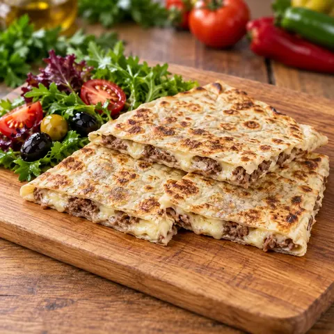 Kavurmalı Kaşarlı Gözleme