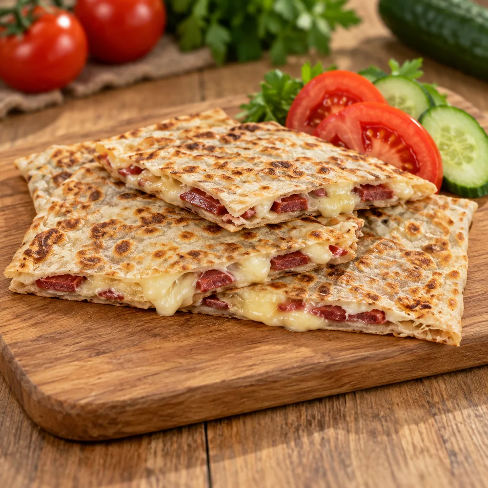 Sucuklu Kaşarlı Gözleme