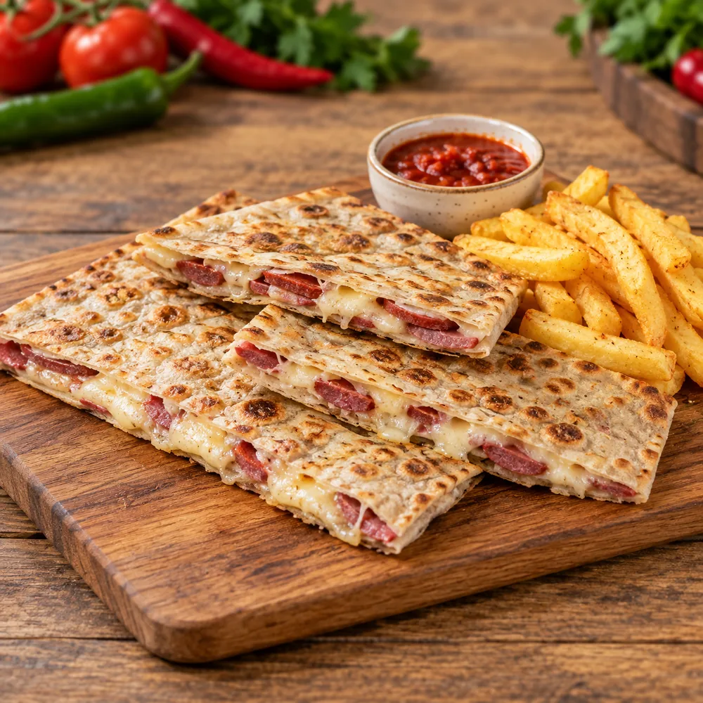 Kaşarlı Sucuklu Gözleme